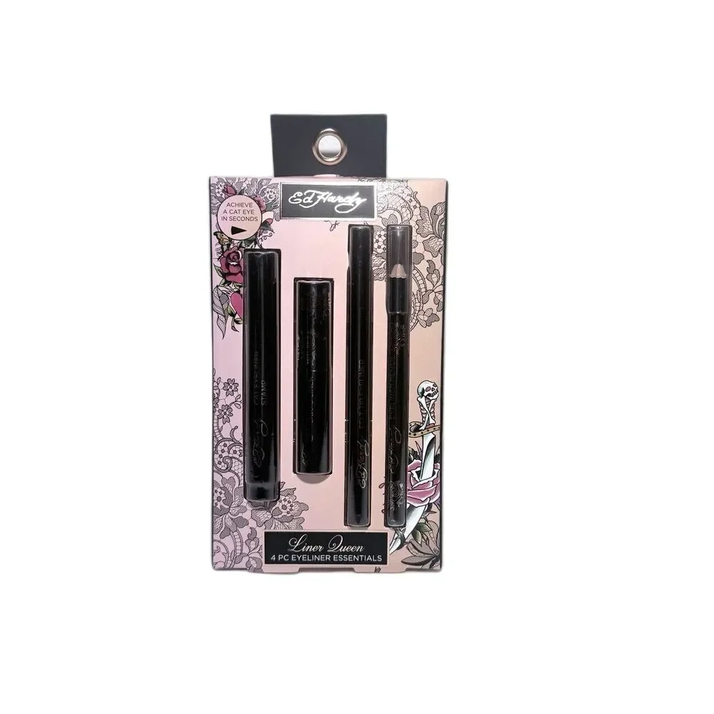 Ed Hardy Liner Queen 4 Pc Eyeliner Essentials Kit New In Box